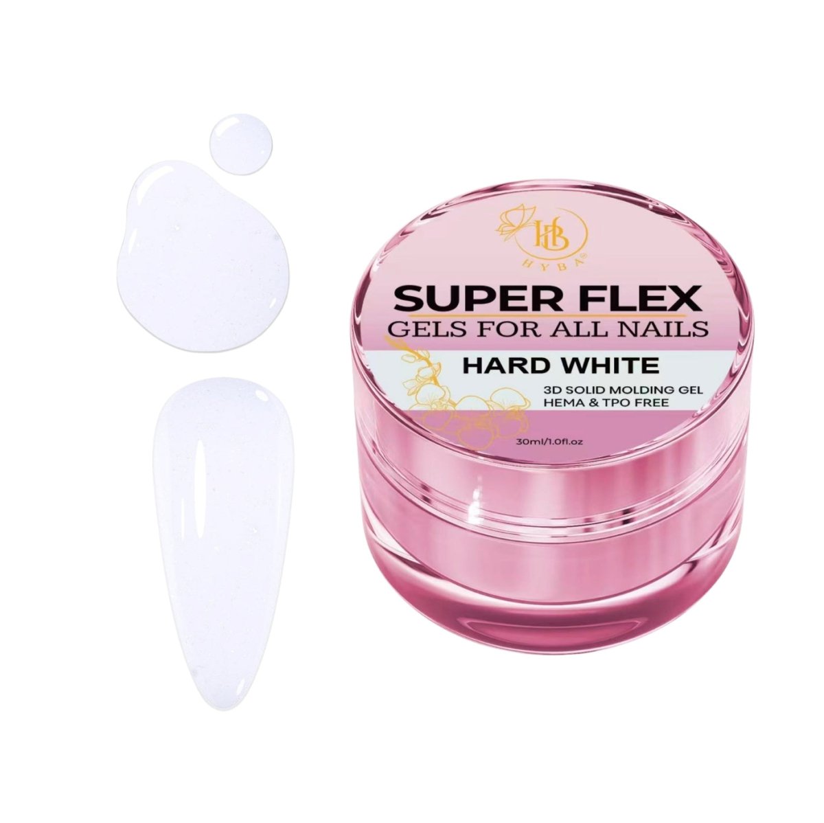 SUPER FLEX Molding Gel HARD WHITE (30ml) #02B