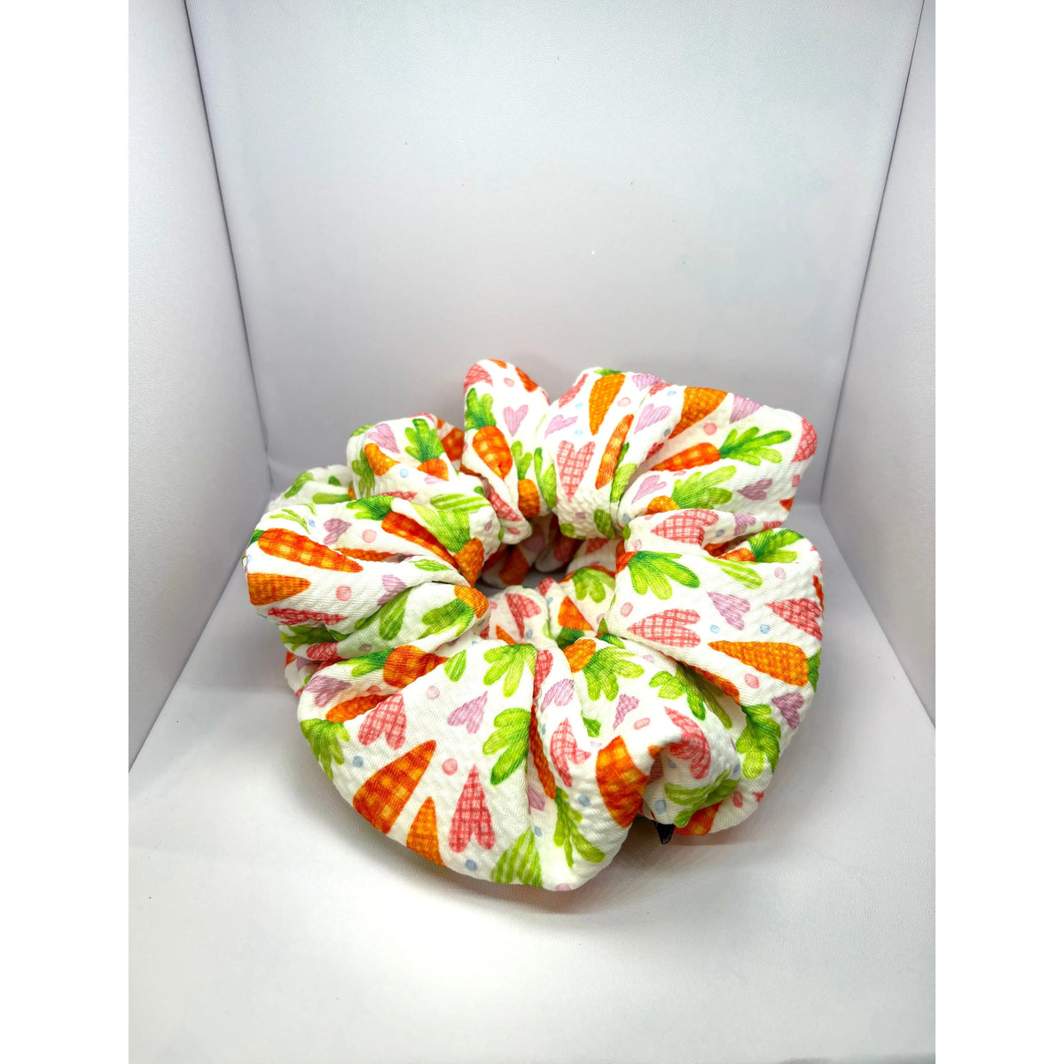 Heart Carrots Easter Bullet Scrunchie