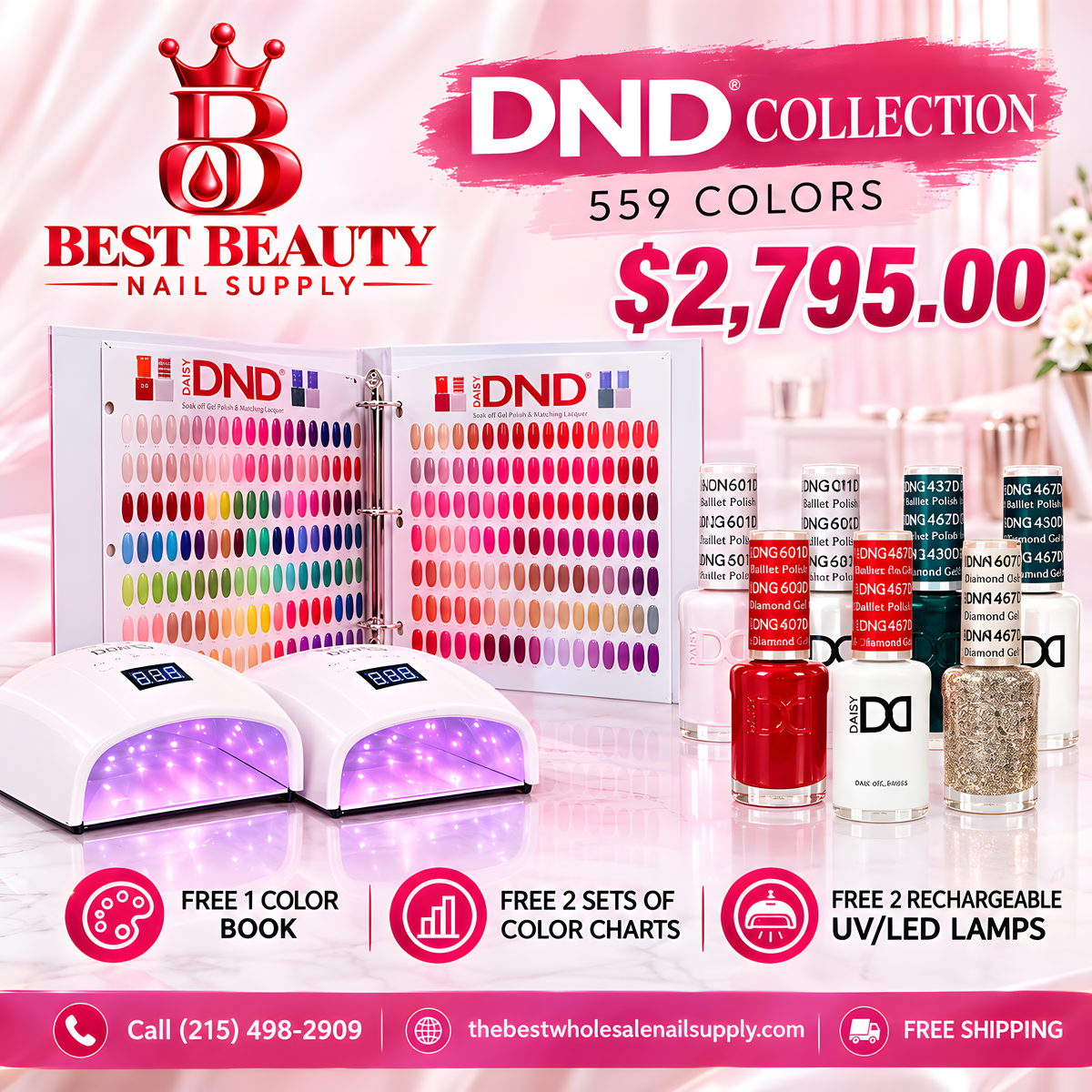 DND DUO & GEL FULL COLLECTION - 559 COLORS