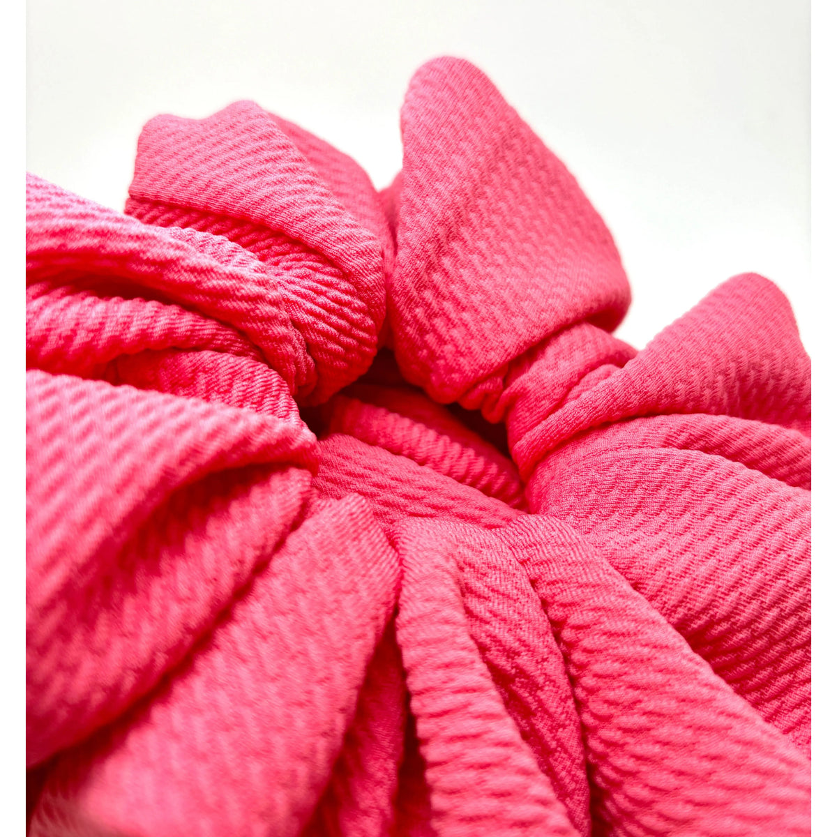 Dark Coral Summer Bullet Scrunchie