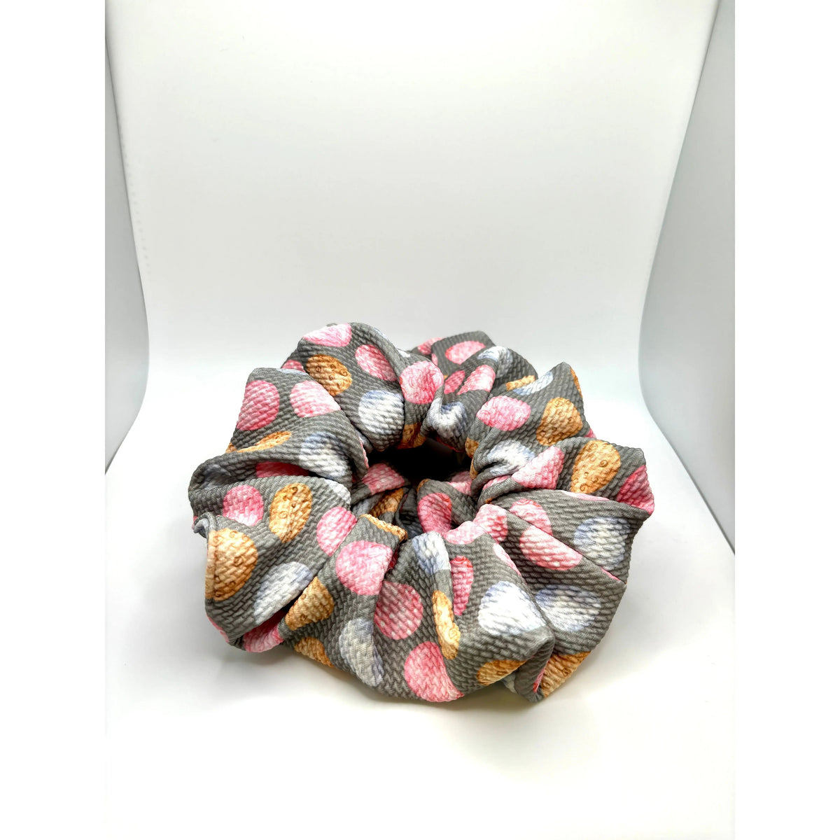 Grey Easter Egg Bullet Scrunchie