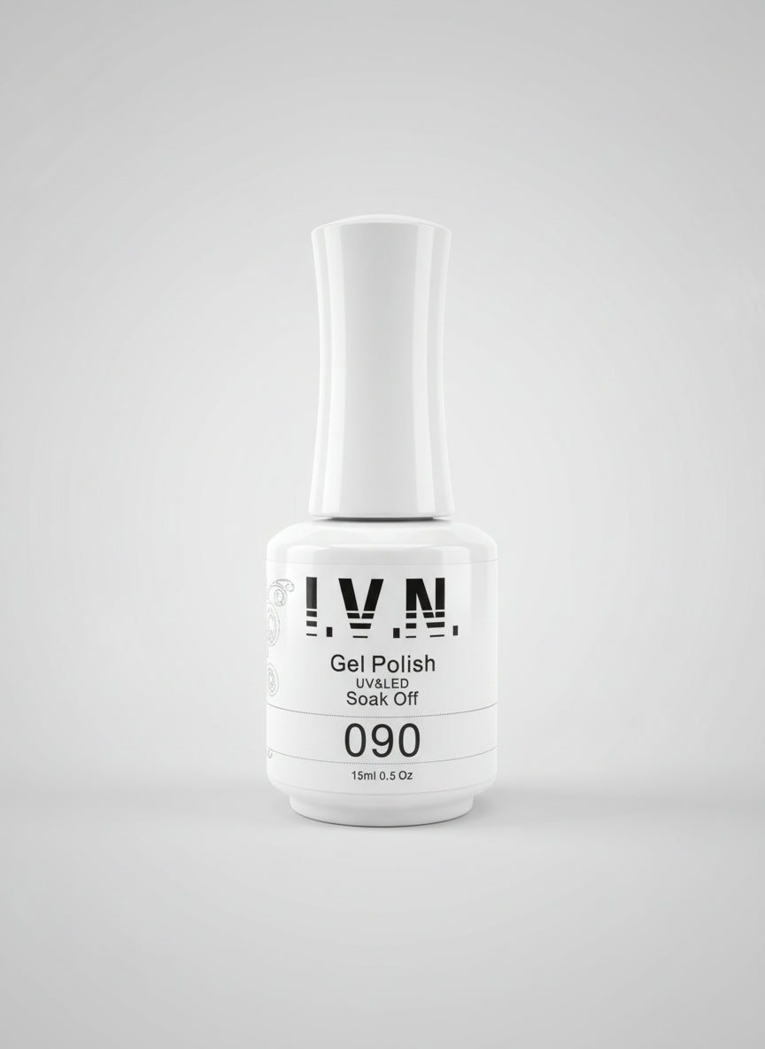 IVN PURE WHITE GEL POLISH 0.5OZ.