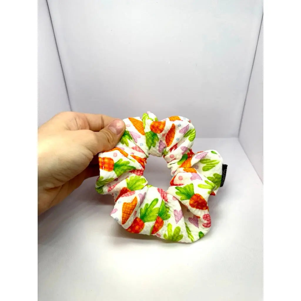 Mini Heart Carrots Easter Bullet Scrunchie