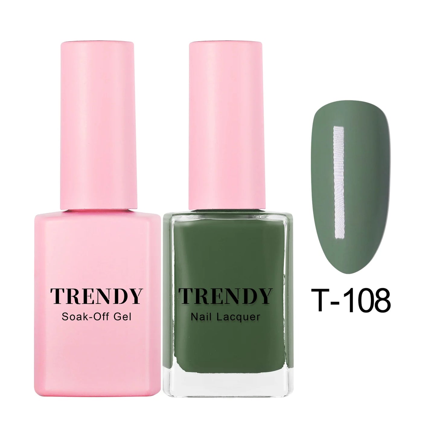 T-108 AVOCADO | TRENDY DUO GEL & LACQUER