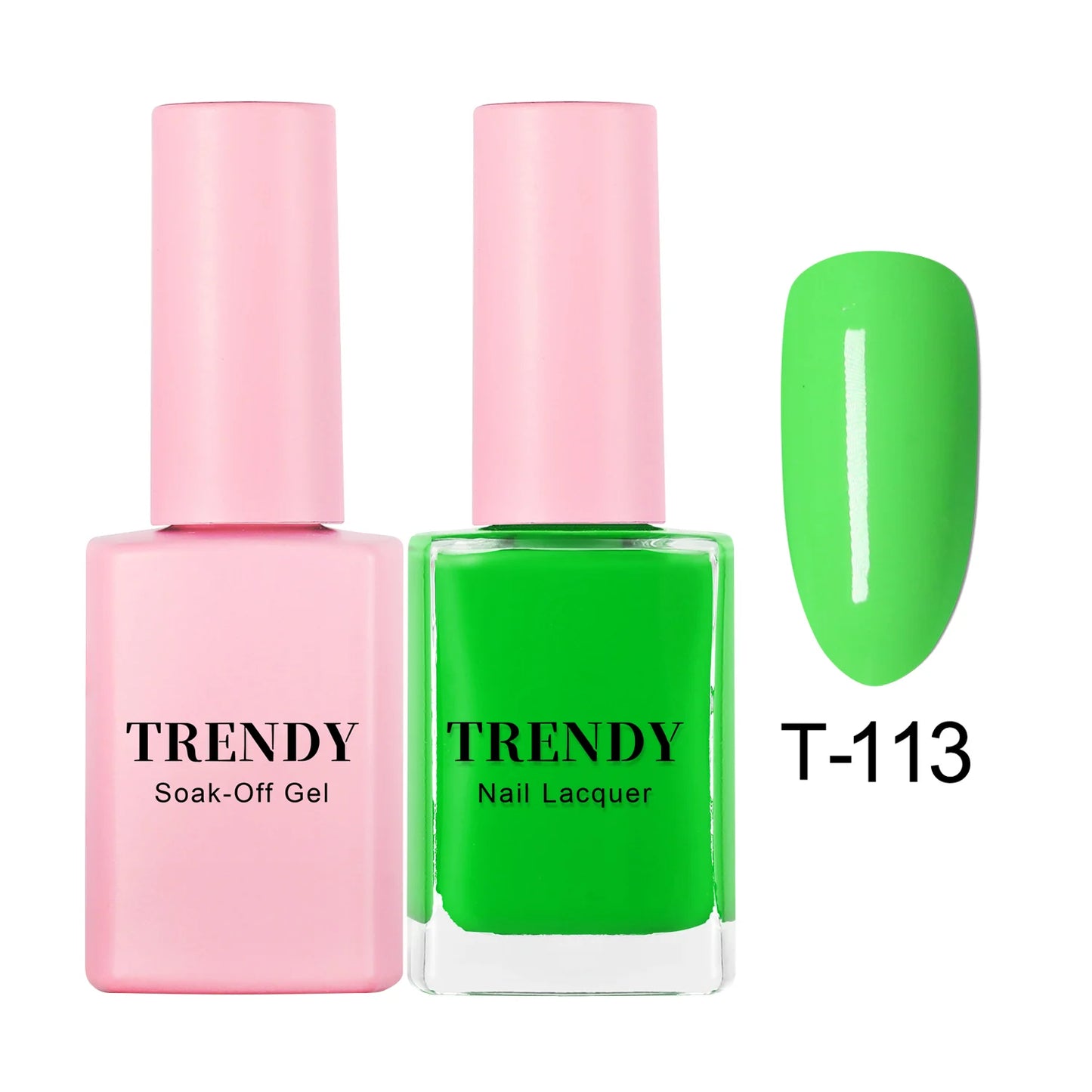 T-113 MACHA GREEN TEA | TRENDY DUO GEL & LACQUER