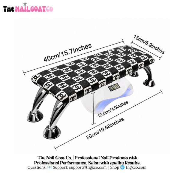 TheNailGoatCo Luxury Nail Armrests | Black CC