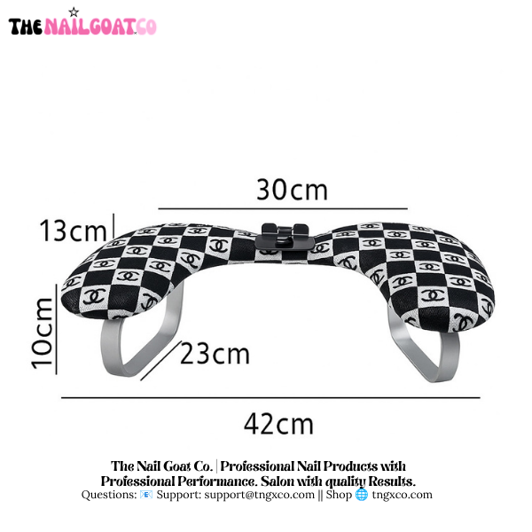TheNailGoatCo U-Shaped Armrest + Phone Holder | Black CC