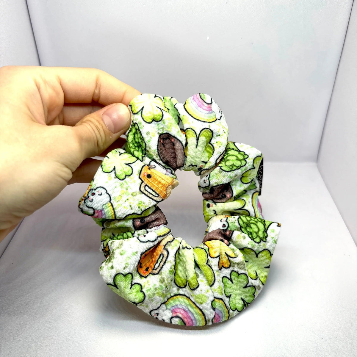 Mini St Patrick's Day Charms Bullet Scrunchie