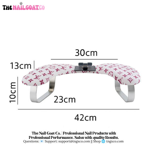 TheNailGoatCo U-Shaped Armrest + Phone Holder | LV Kitty