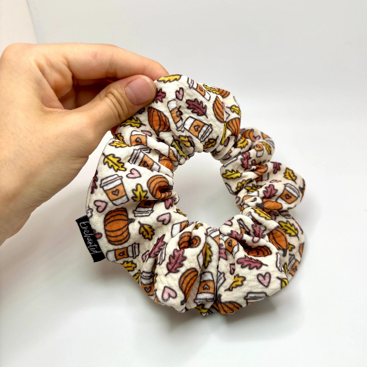 Mini Fall Coffee Bullet Scrunchie