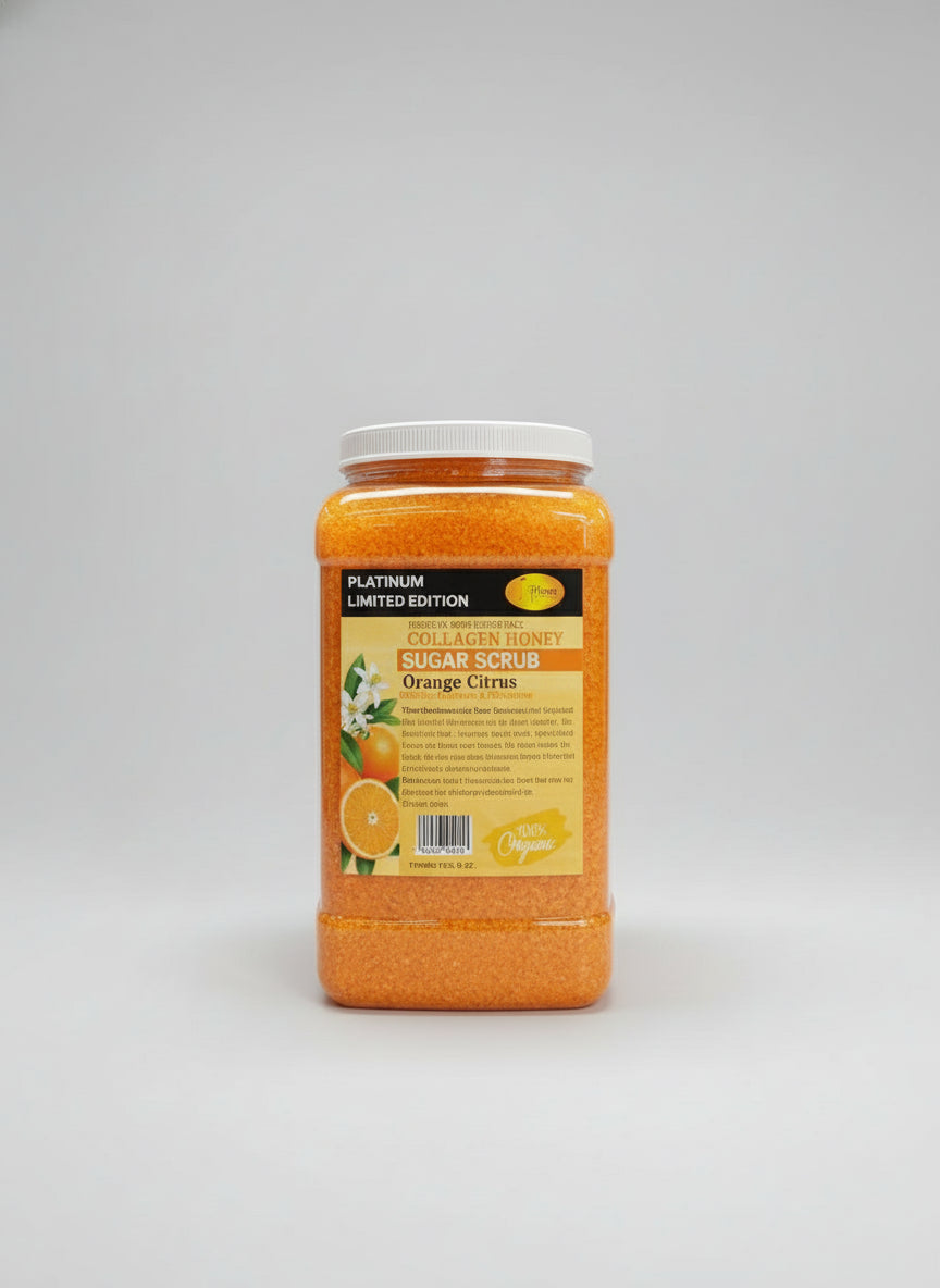 SPAREDI COLLAGEN HONEY SUGAR SCRUB 128OZ. - ORANGE MANDARIN