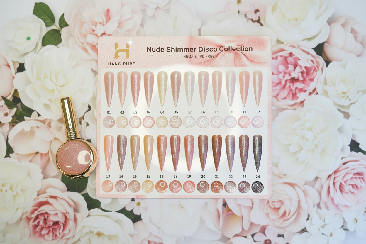 HANG NUDE SHIMMER DISCO GEL COLLECTION - 24 COLORS