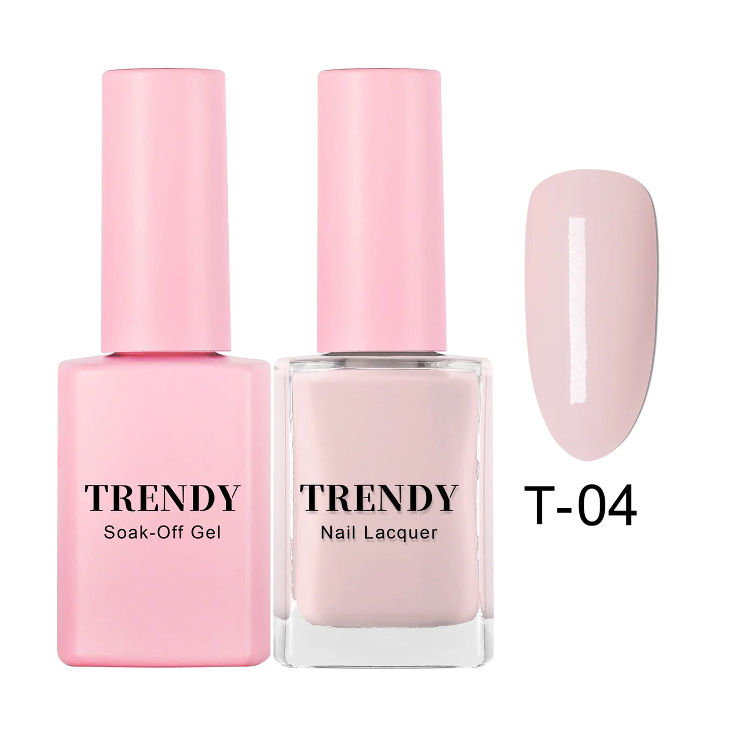 T-04 PORCELAIN | TRENDY DUO GEL & LACQUER