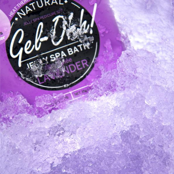 AVRY BEAUTY GEL-OHH! Natural Jelly Spa Pedicure Set (5 Pack) LAVENDER