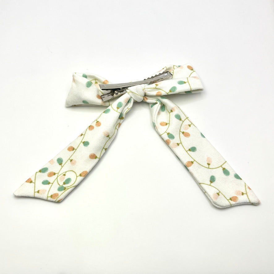 White Lights Christmas Bow