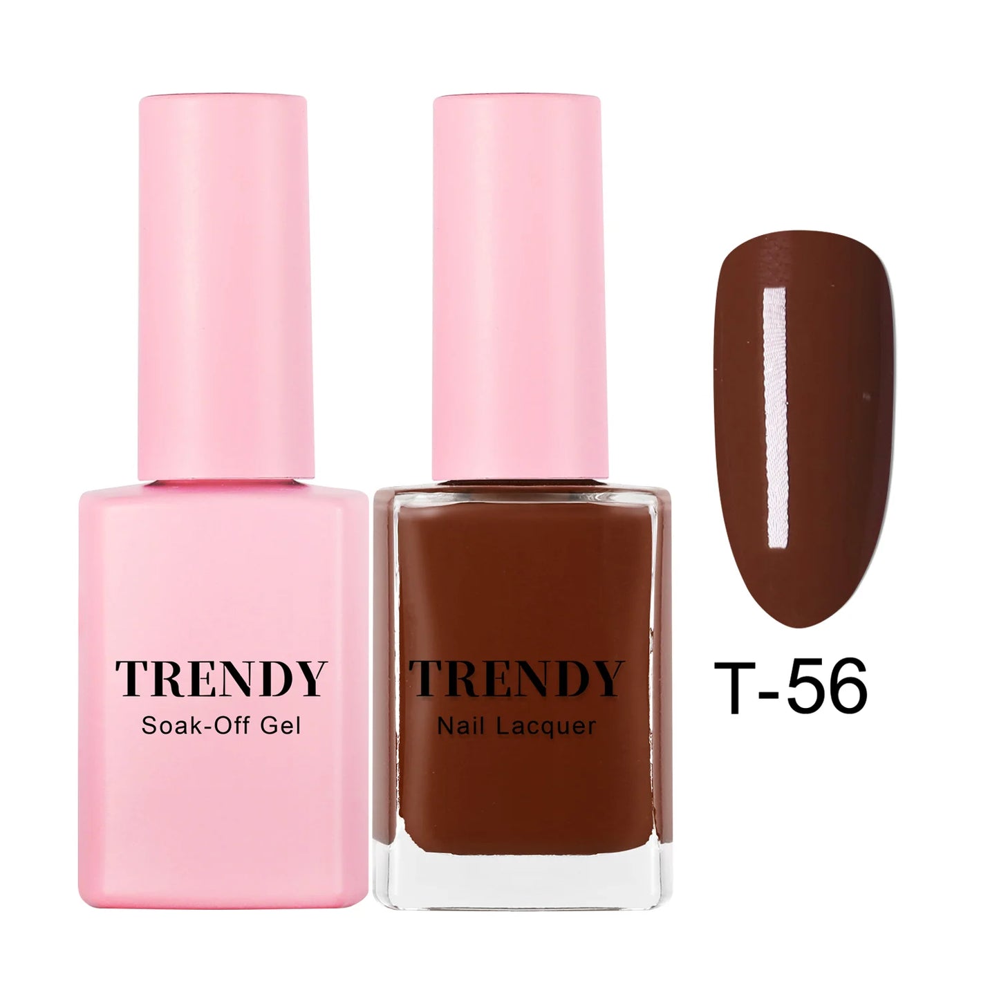 T-56 RAISIN RED | TRENDY DUO GEL & LACQUER