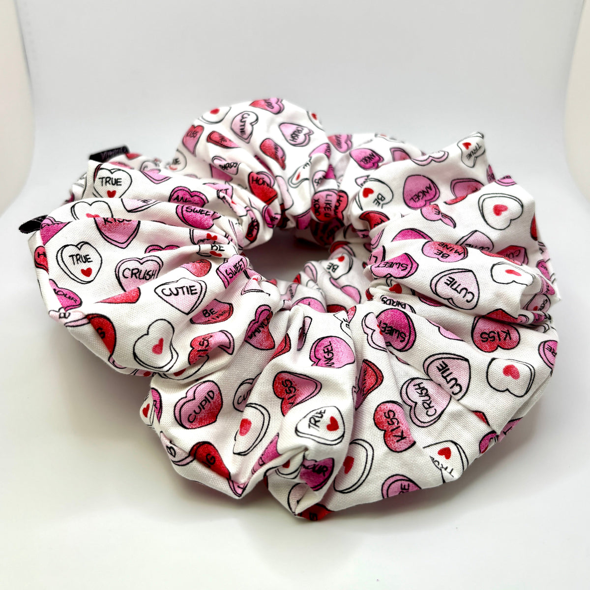 Conversation Hearts Valentine's Day Scrunchie