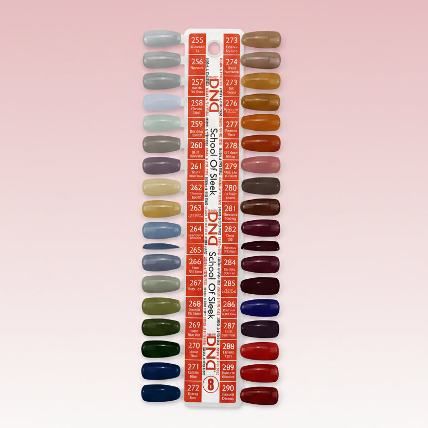 DND DUO HEMA & TPO FREE SCHOOL OF SLEEK - 36 COLORS TRAY NO.8