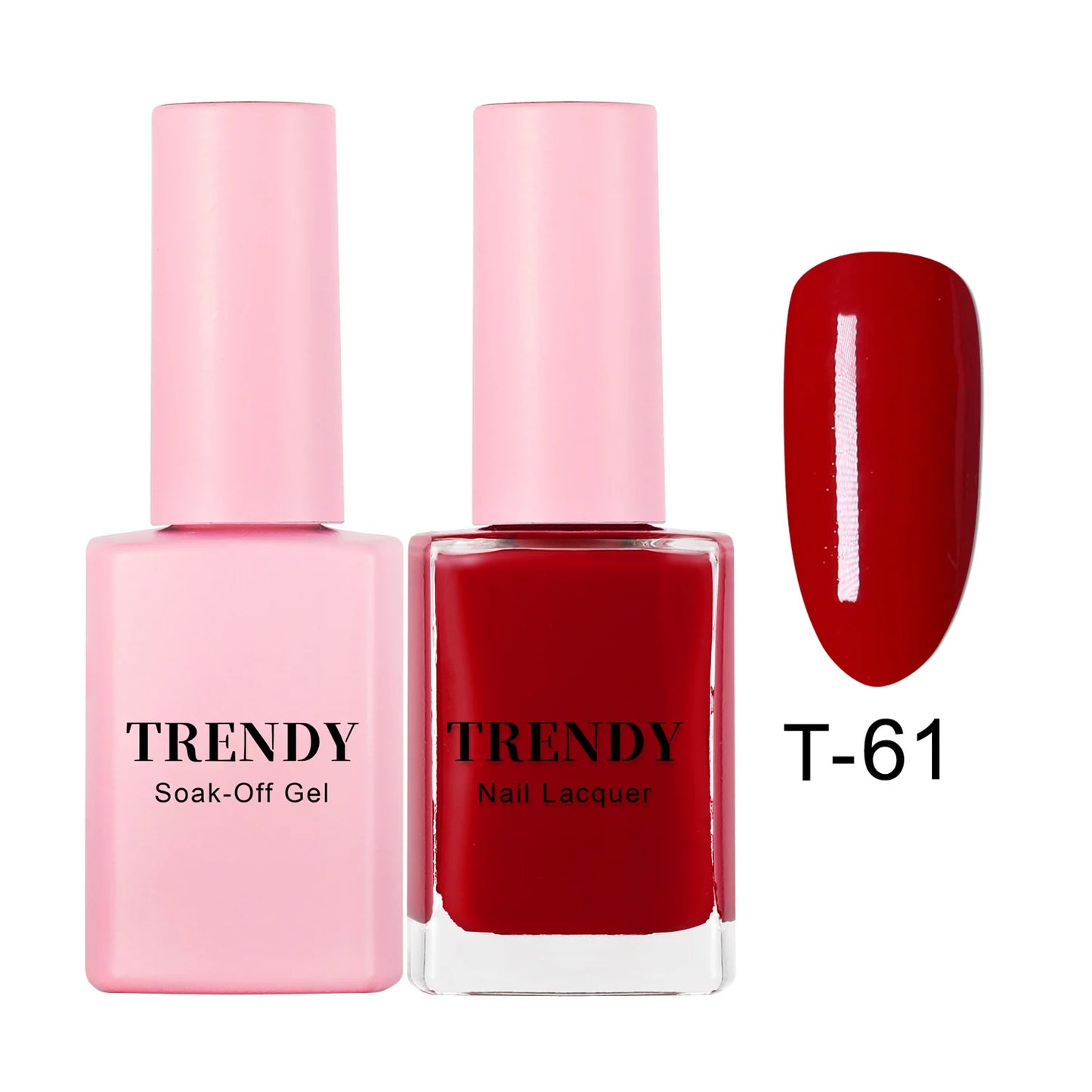 T-61 AUBURN | TRENDY DUO GEL & LACQUER