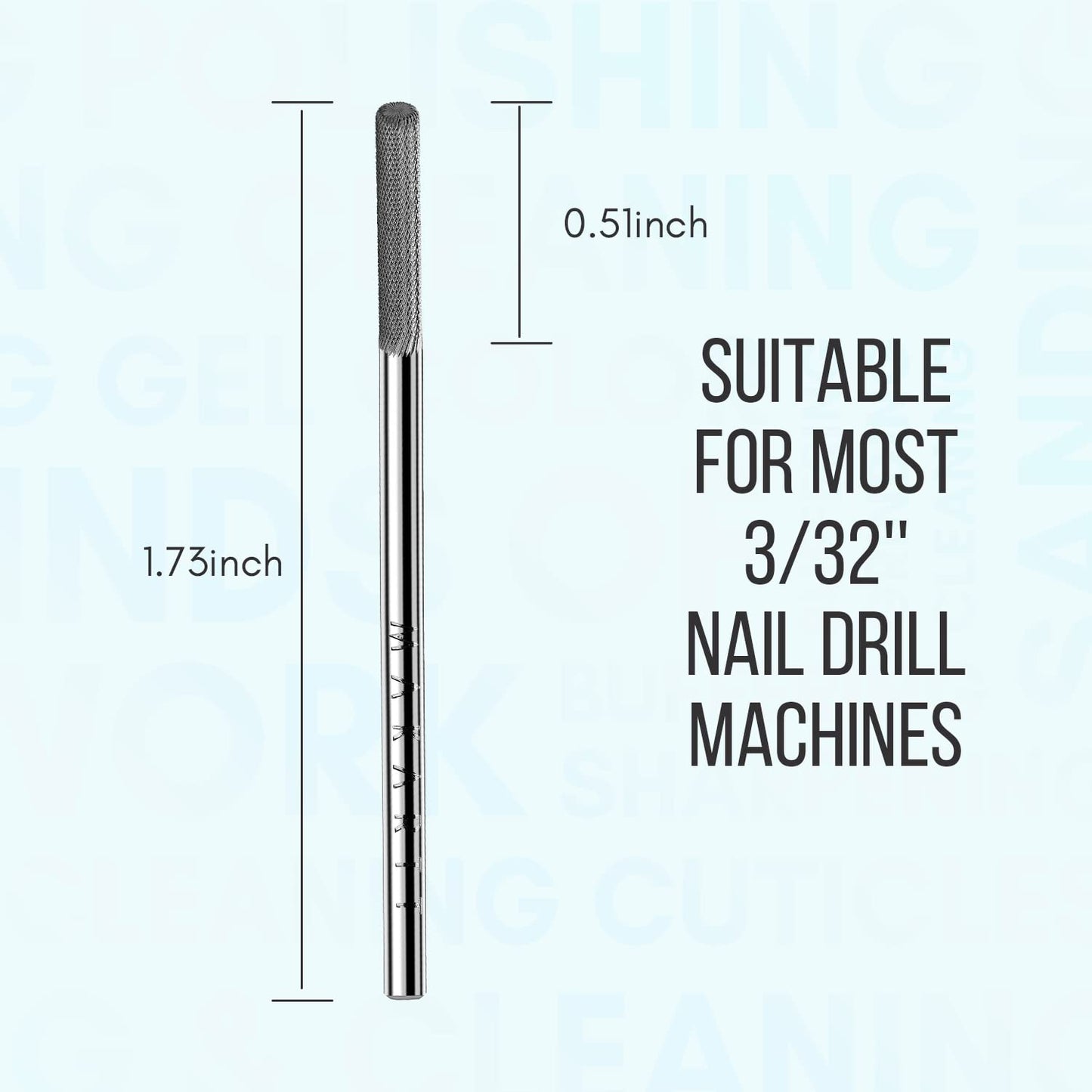 PREMIUM CUTICLE NAIL DRILL BIT 3/32"