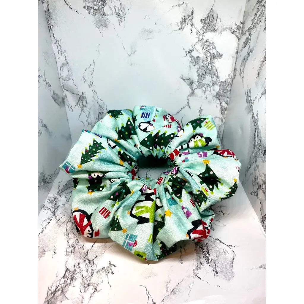 Penguin Winter Scrunchie