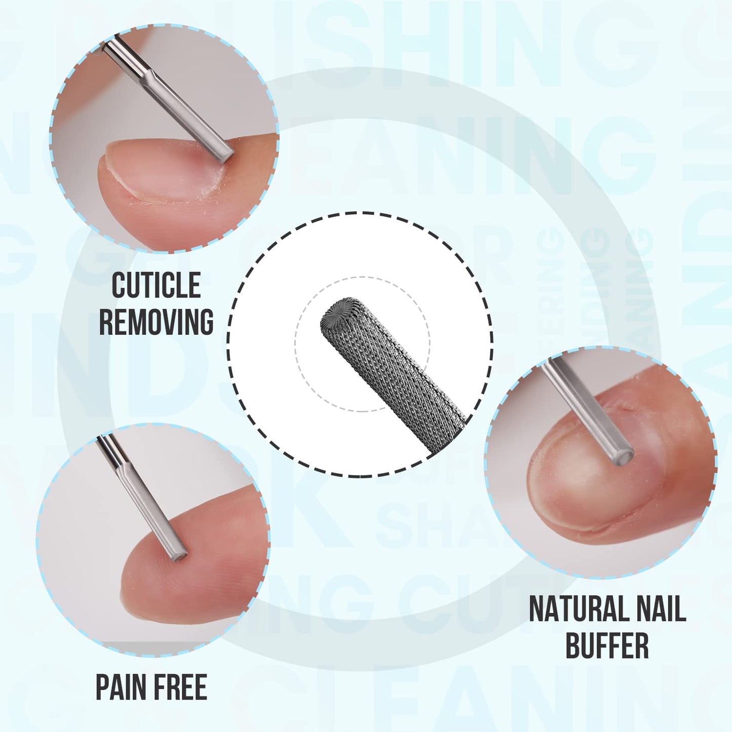 PREMIUM CUTICLE NAIL DRILL BIT 3/32"