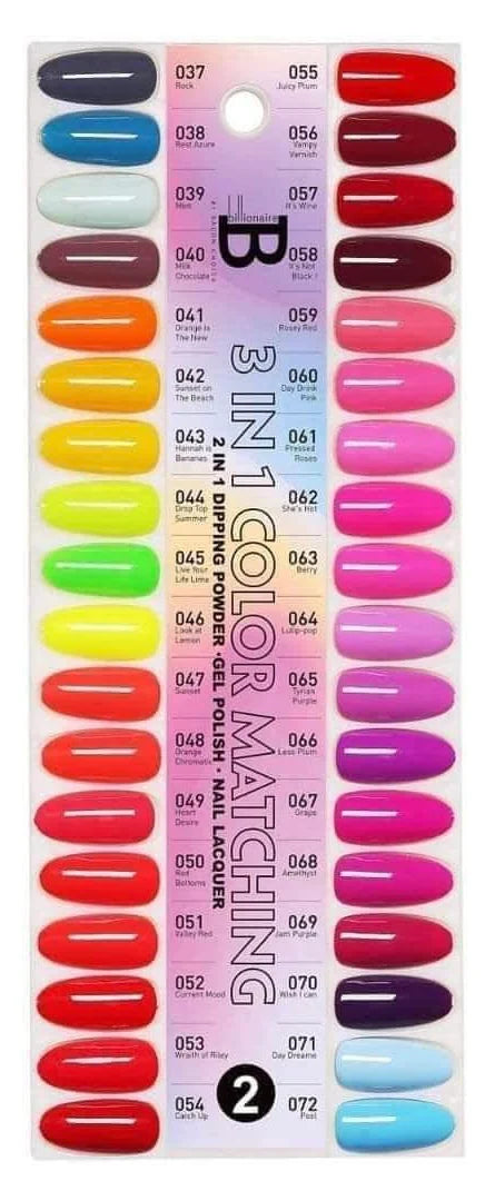 Billionaire Trio Matching 36 Colors Tray#2 (037-072)