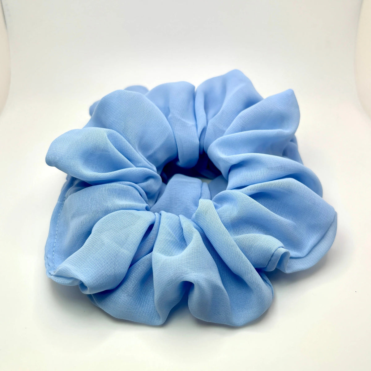 Light Blue Organza Scrunchie