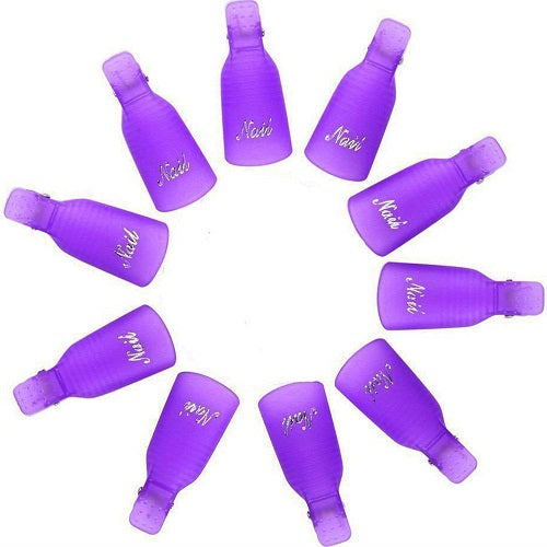 REUSABLE SOAK OFF CLIPS - PURPLE