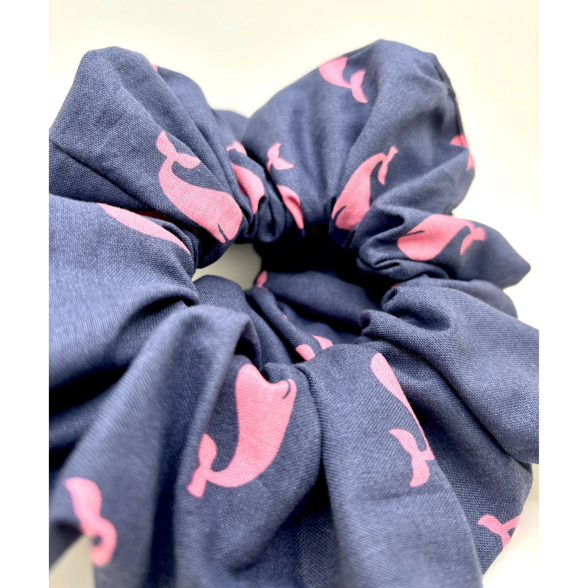 Pink Whale Scrunchie