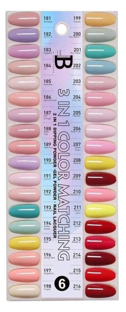 Billionaire Trio Matching 36 Colors Tray#6 (181-216)