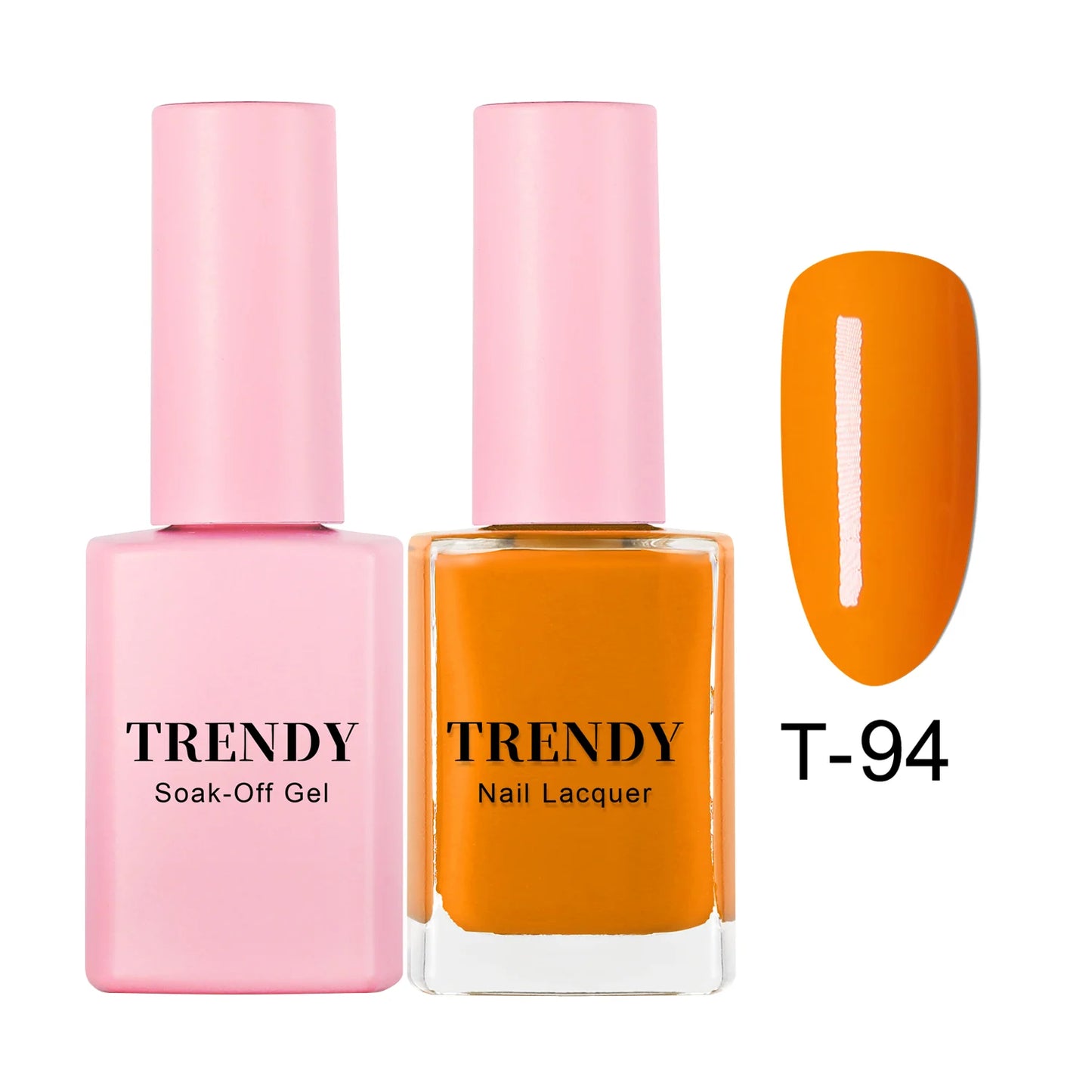 T-94 DARK ORANGE | TRENDY DUO GEL & LACQUER