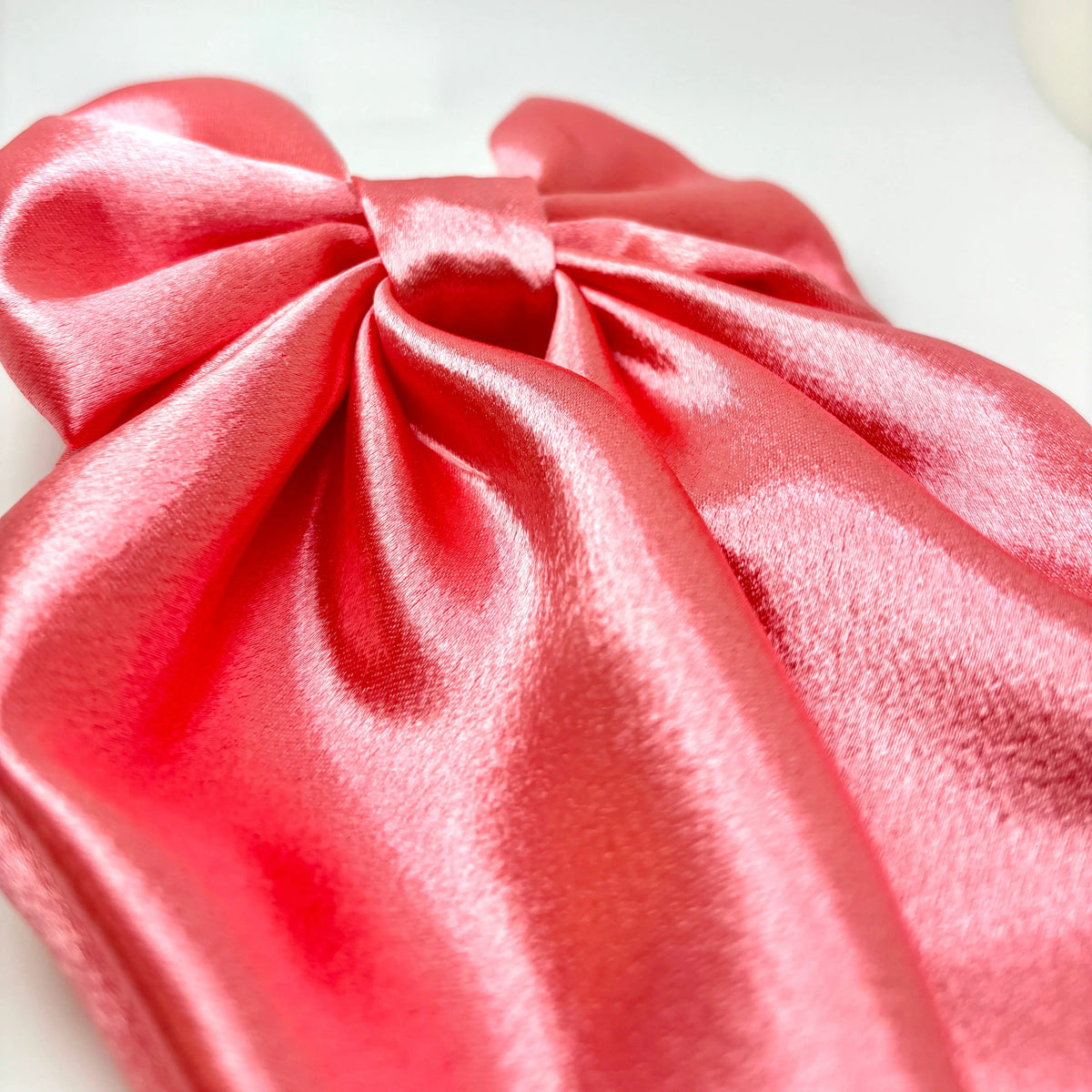 Pink Silk Long Tail Bow