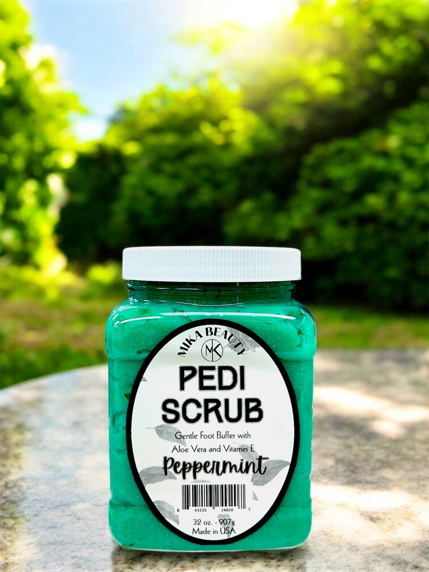 MIKA BEAUTY PEPPERMINT PEDI SCRUB