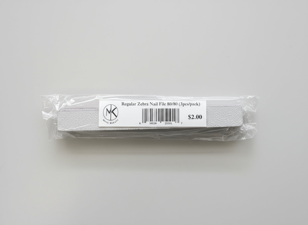 MK REGULAR NAIL FILE 80/80 (3PCS/PACK)