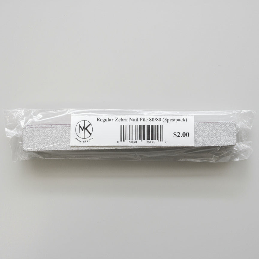 MK REGULAR NAIL FILE 80/80 (3PCS/PACK)