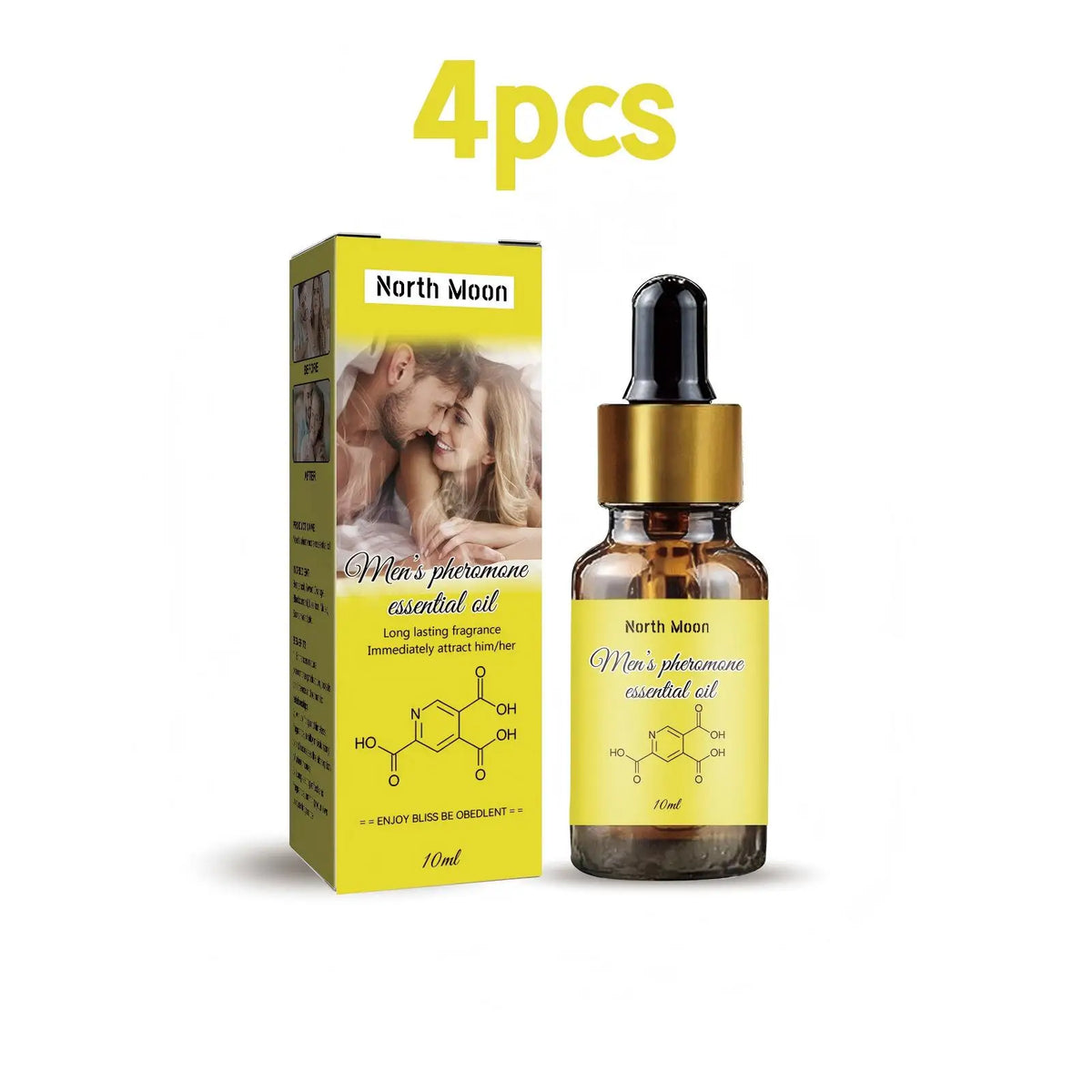 North Moon 10ml Pheromone Essential Oil Perfume Lasting Natural Refresh Body For Man To Attract Women Dating Flirt Essential Oil