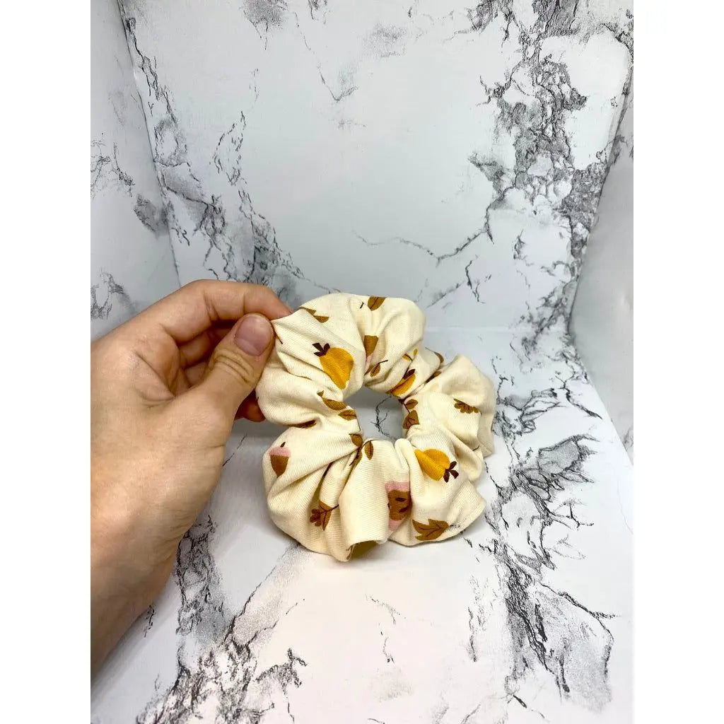 Mini Apple and Leaf Fall Scrunchie