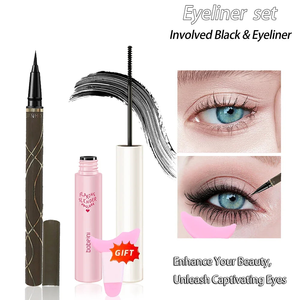 Silk Fiber Curling Mascara - Waterproof Lengthening & Volumizing