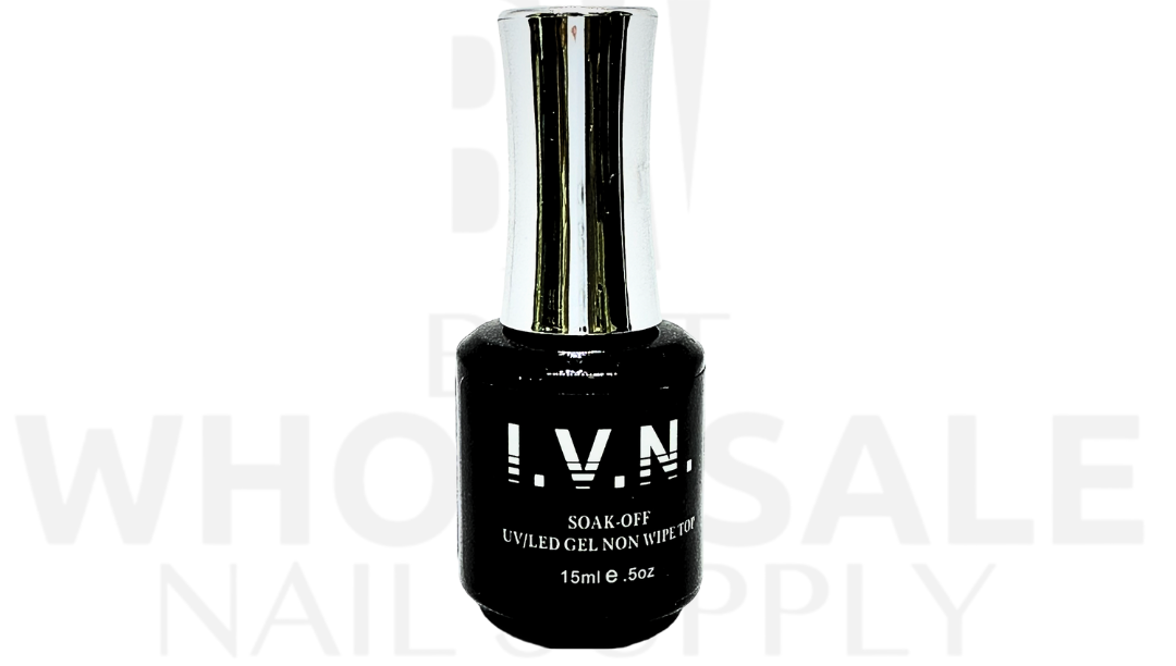 I.V.N GEL NO CLEANSE TOP COAT 0.5 OZ.