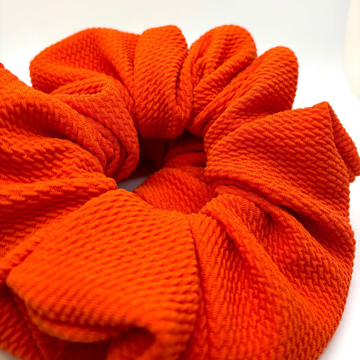 Bright Orange Bullet Scrunchie