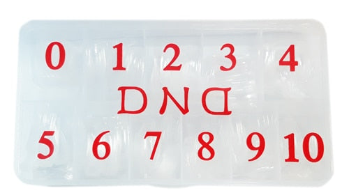 Caja de puntas de uñas transparentes DND