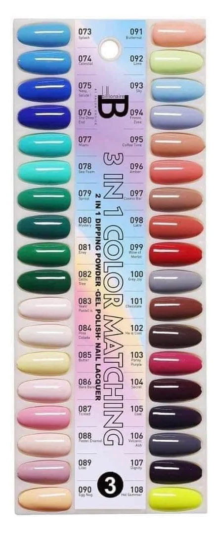 Billionaire Trio Matching 36 Colors Tray#3 (073-108)