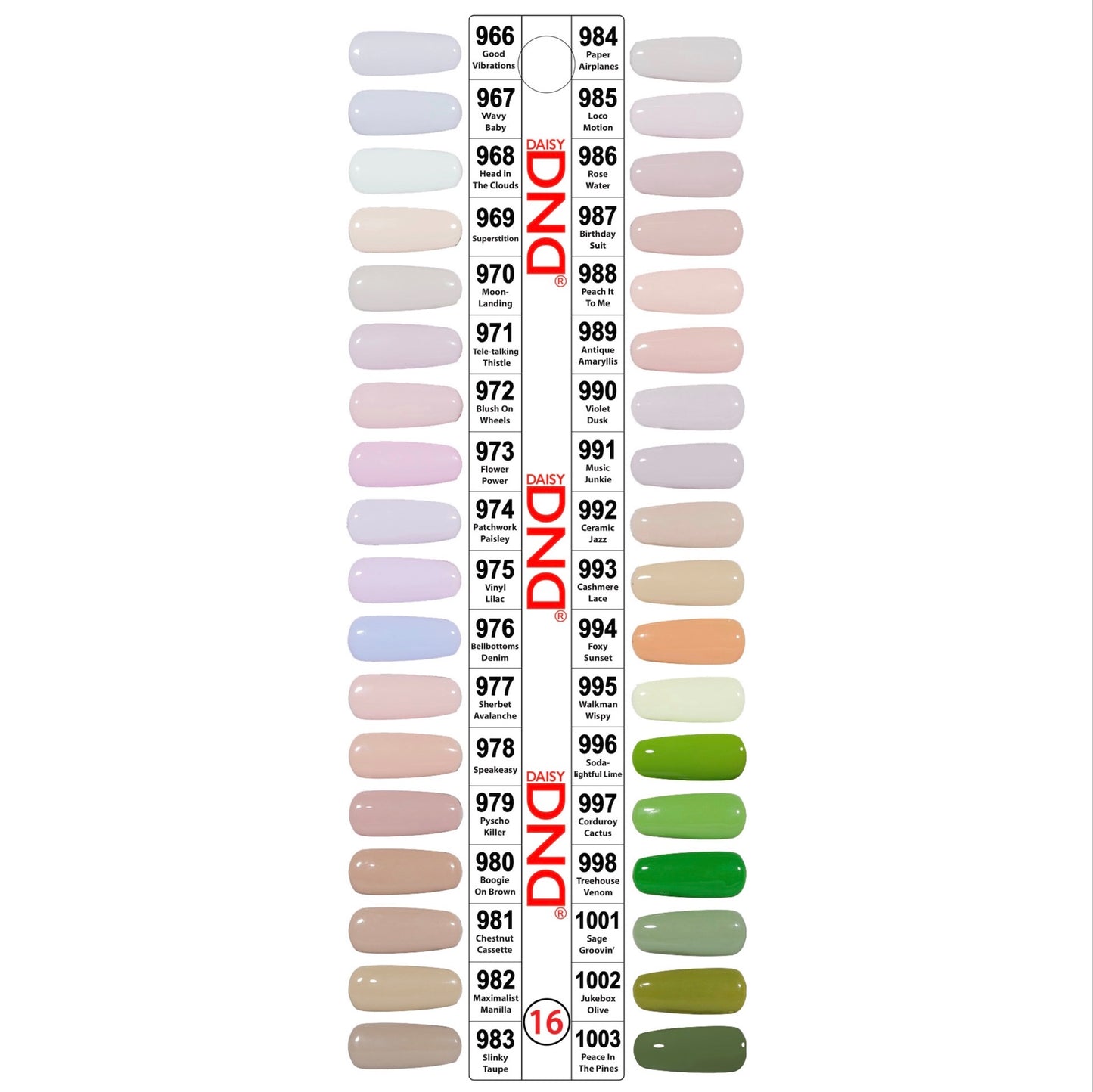 Bandeja DND Duo n.° 16 (DND n.° 966-DND n.° 1003) (juego de 36 colores)
