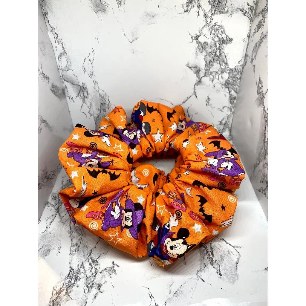Orange Mickey Halloween Scrunchie
