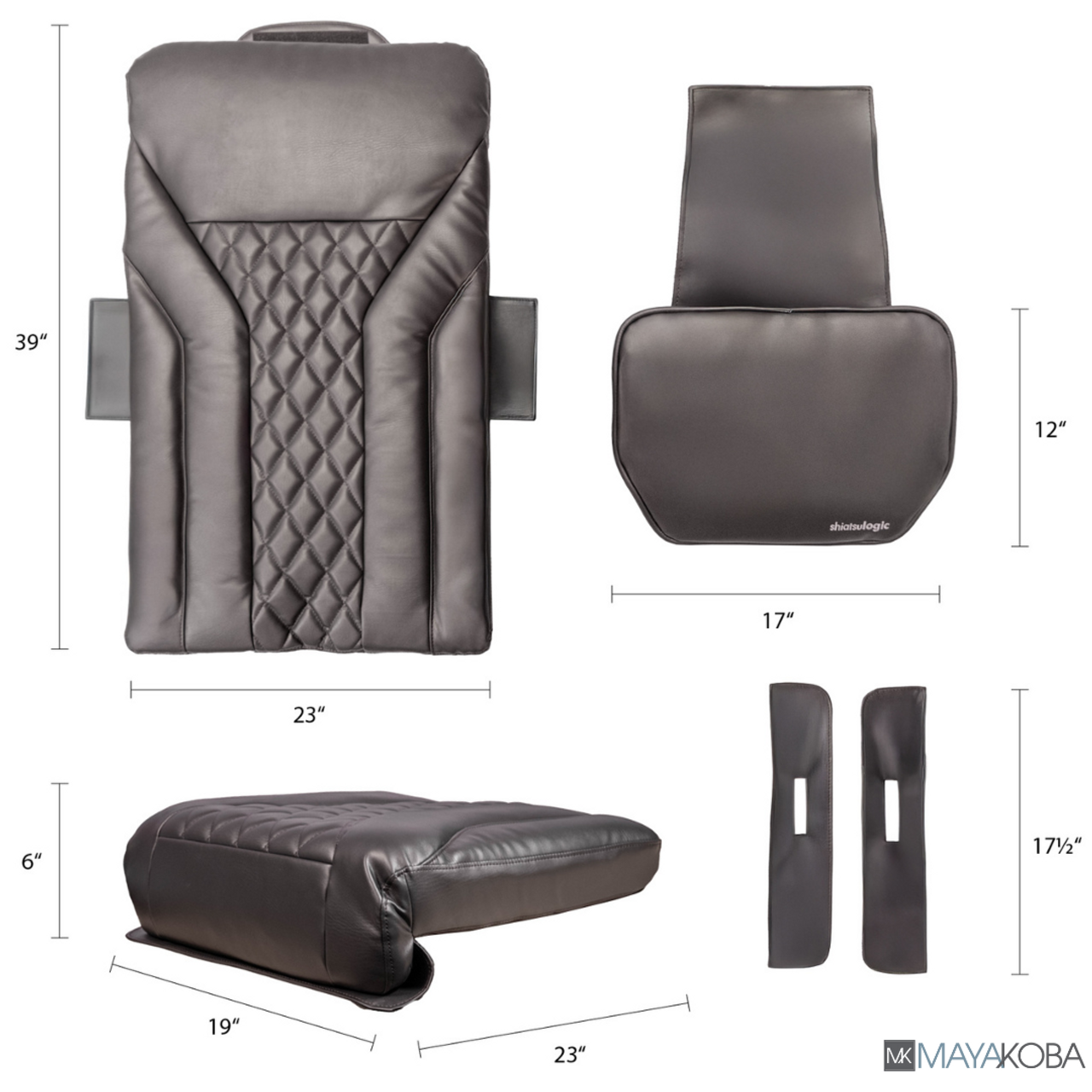 SHIATSULOGIC PEDICURE MASSAGE CHAIR CUSHION COVER SET - EX-R (COVER SET ONLY)