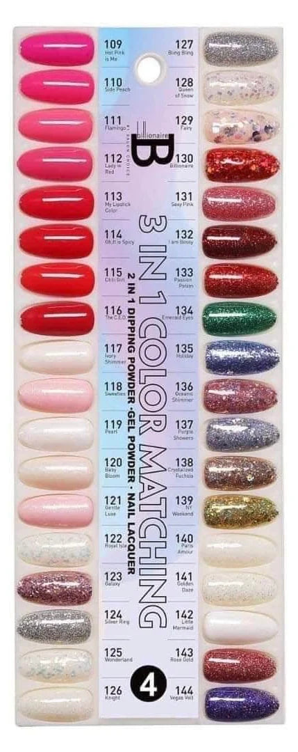 Billionaire Trio Matching 36 Colors Tray#4 (109-144)