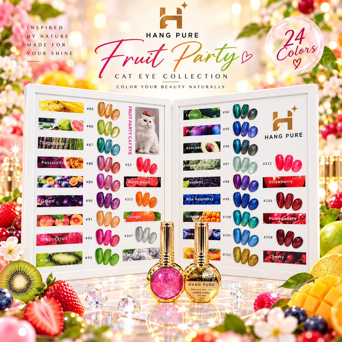 FRUIT CAT EYE COLLECTION - 24 COLORS