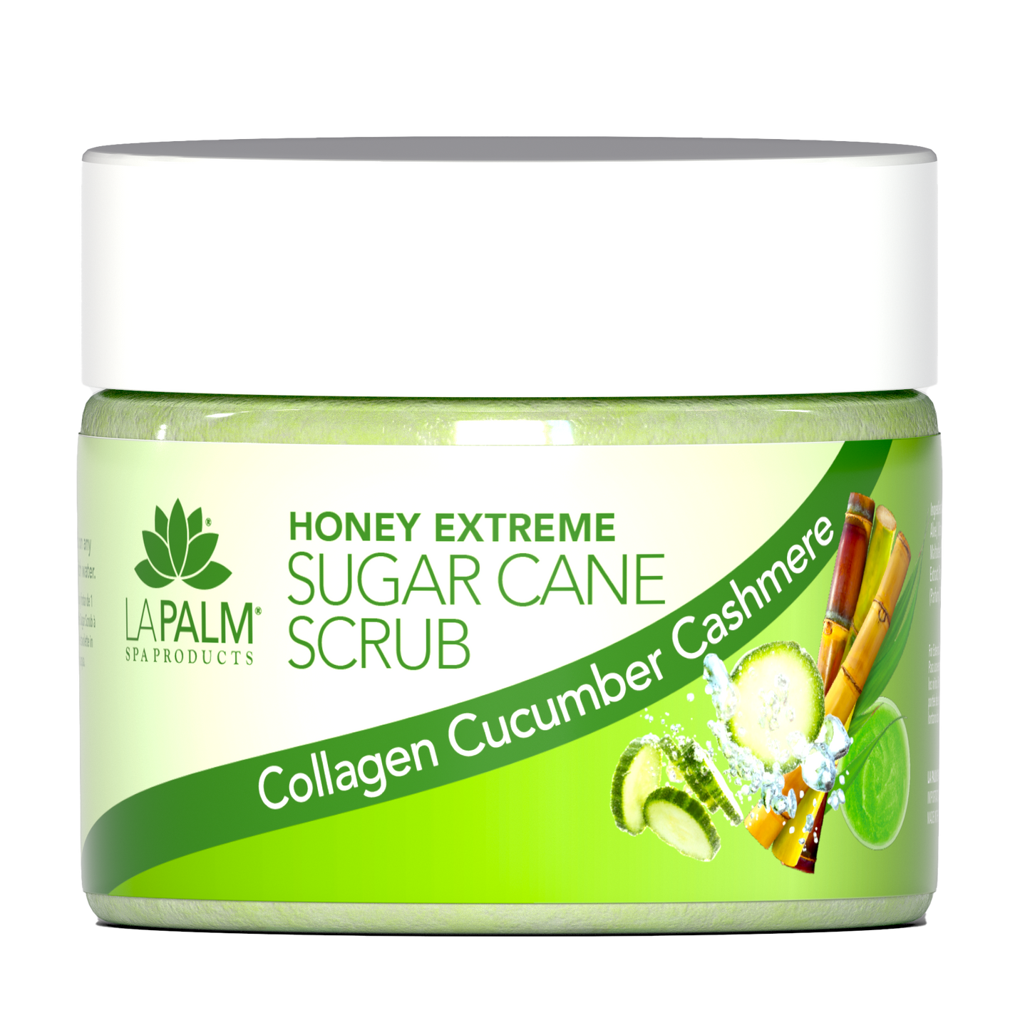 HONEY EXTREME SUGAR CANE SCRUB - COLLAGEN CUCUMBER CASHMERE | 12 OZ.