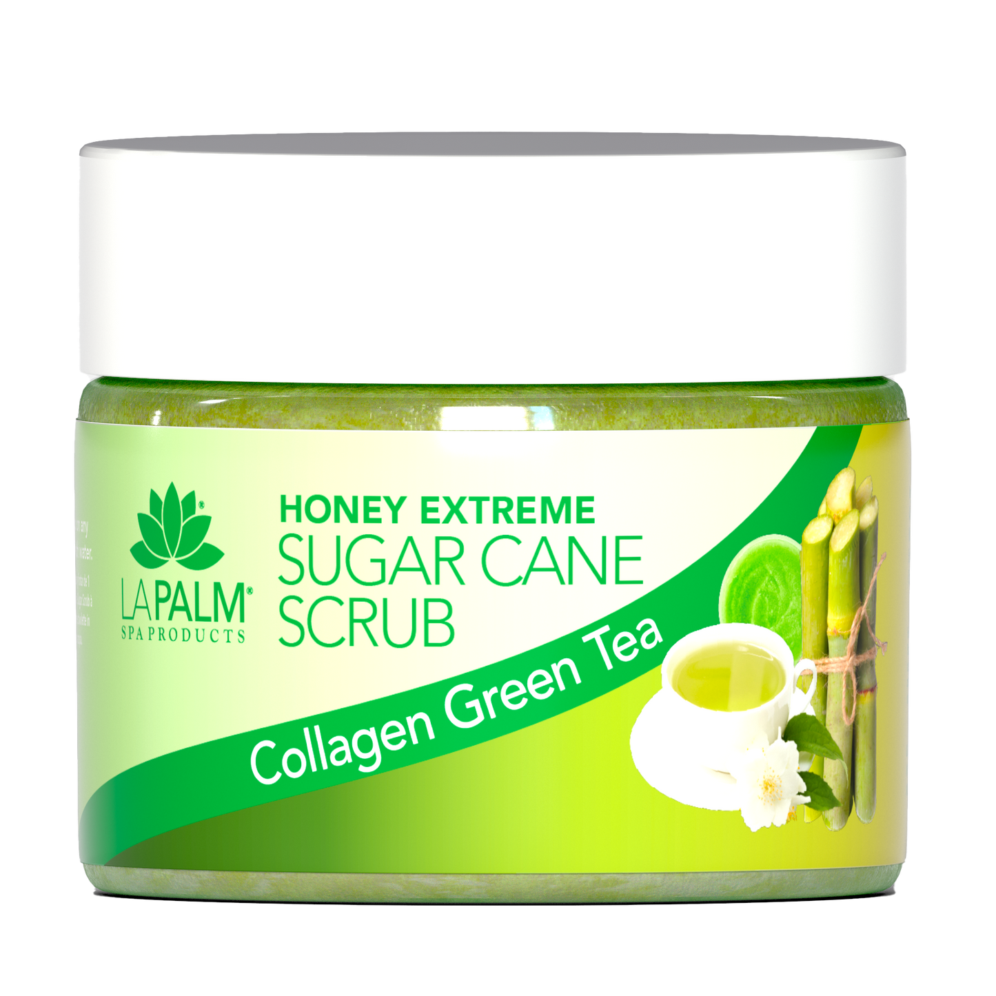 HONEY EXTREME SUGAR CANE SCRUB - COLLAGEN GREEN TEA | 12 OZ.